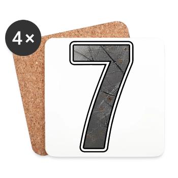 Rusty Sieving Metal Texture - Coasters (set of 4) - white - Front