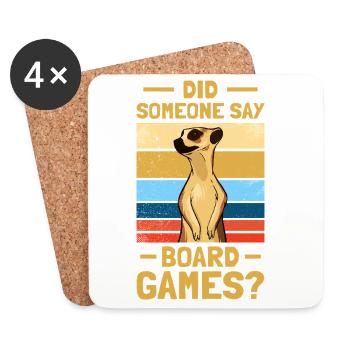 Des jeux de société ? Jeu de société Jeu de société - Dessous de verre (lot de 4) - blanc - Devant