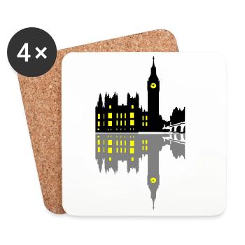 London - Coasters (set of 4) - white - Front