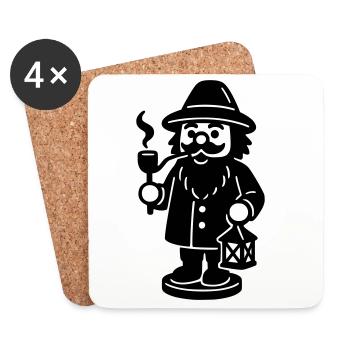 Incense burners - Coasters (set of 4) - white - Front