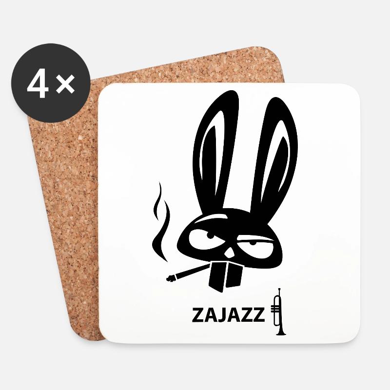 ZAJAZZ - Untersetzer (4er-Set) - Weiß