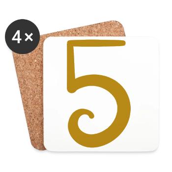 5 - Coasters (set of 4) - white - Front