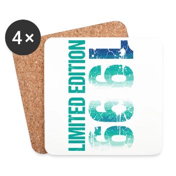 Limited Edition 1991 Birthday Born Year Gift - Coasters (set of 4) - white - Front