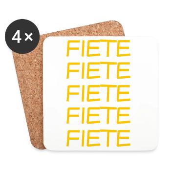 Junge Fiete - Untersetzer (4er-Set) - Weiß - Vorne