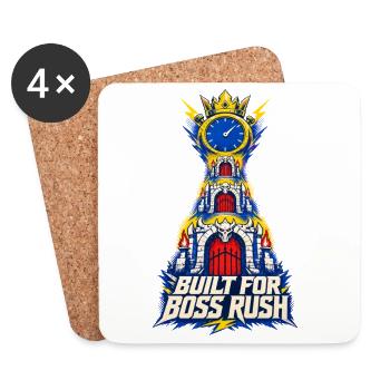 Built For Rush HUD Challenge Gaming Moment - Coasters (set of 4) - white - Front