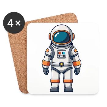 Astronaut - Coasters (set of 4) - white - Front