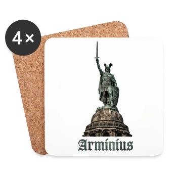 Arminius Germanic Hero - Untersetzer (4er-Set) - Weiß - Vorne