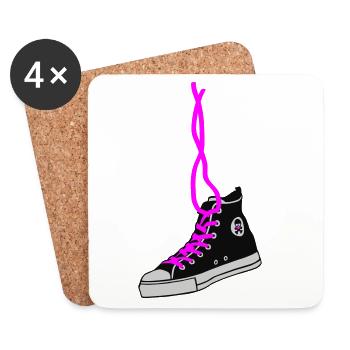 chucks - Untersetzer (4er-Set) - Weiß - Vorne