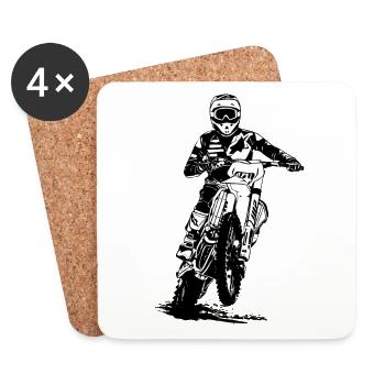 Enduro Offroad - Coasters (set of 4) - white - Front