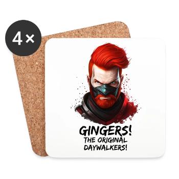 Gingers - The Original Daywalkers - Coasters (set of 4) - white - Front