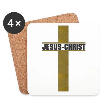 Jesus Christ - Dessous de verre (lot de 4) - blanc - Devant