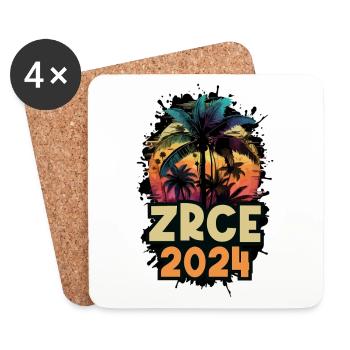 Zrce 2024 Urlaub Spruch - Untersetzer (4er-Set) - Weiß - Vorne