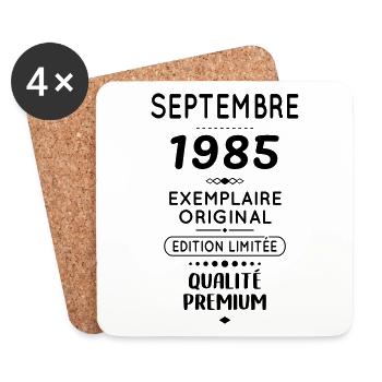40th Anniversary - September 1985 Original - Coasters (set of 4) - white - Front