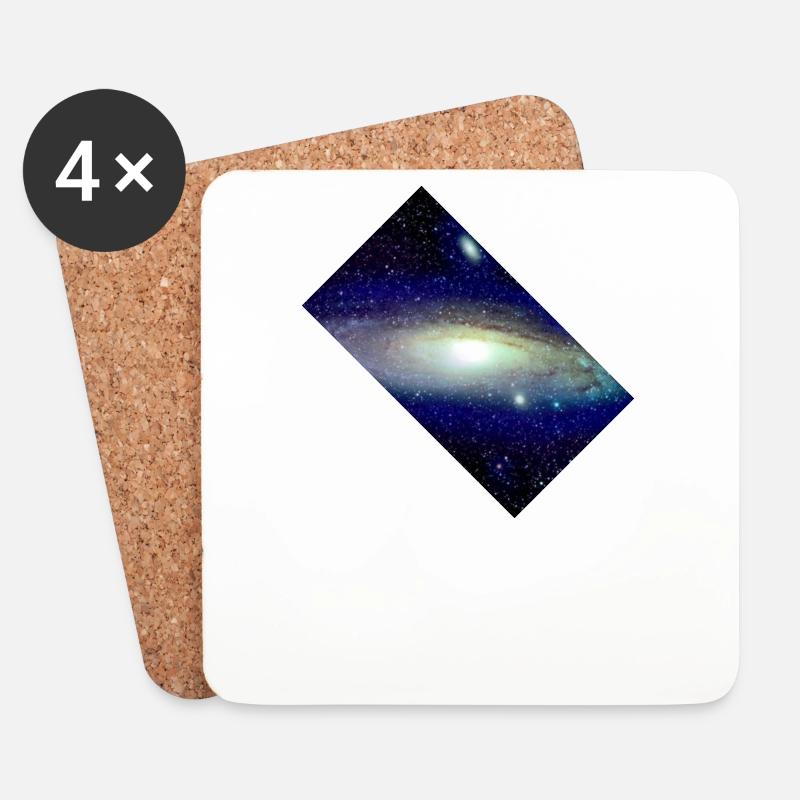 Galaxy - Untersetzer (4er-Set) - Weiß