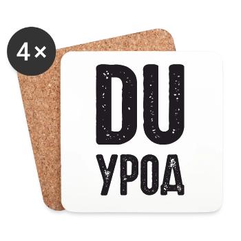 Vous flippez ! Dire en russe Russak Russie pour - Dessous de verre (lot de 4) - blanc - Devant