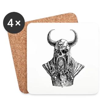 Viking - Coasters (set of 4) - white - Front