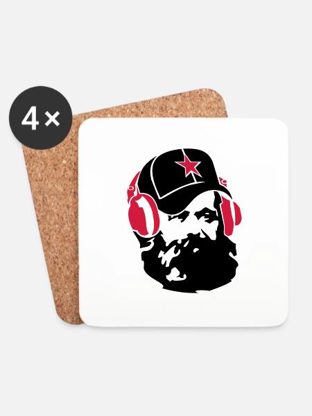 marx_star_ot - Coasters (set of 4) - white
