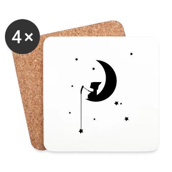 Stars - Untersetzer (4er-Set) - Weiß - Vorne