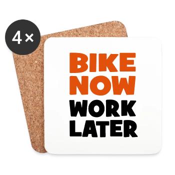 motorcycle - Coasters (set of 4) - white - Front