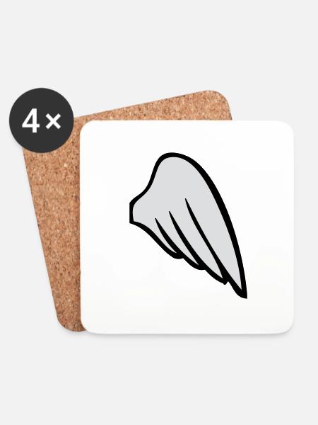 rightwing - Coasters (set of 4) - white