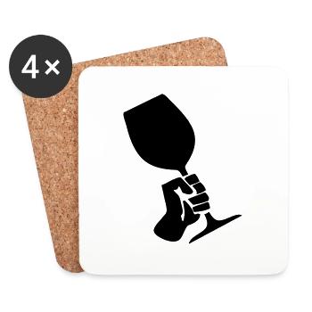 Wine Revolution - Untersetzer (4er-Set) - Weiß - Vorne