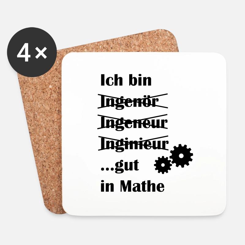 Ingenieur - Untersetzer (4er-Set) - Weiß