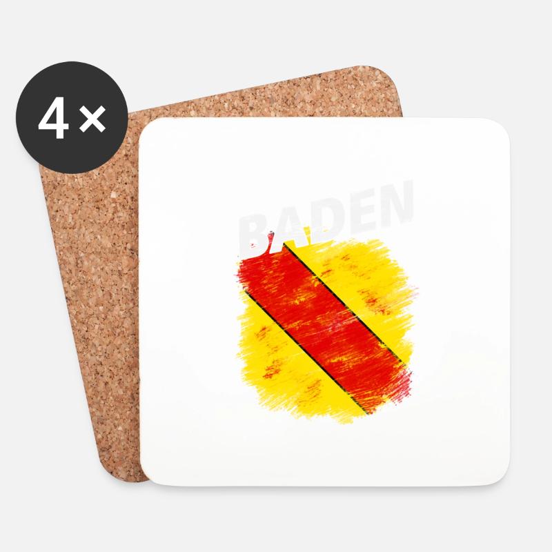 Baden - Untersetzer (4er-Set) - Weiß