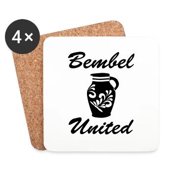 Bembel United Hessen - Untersetzer (4er-Set) - Weiß - Vorne