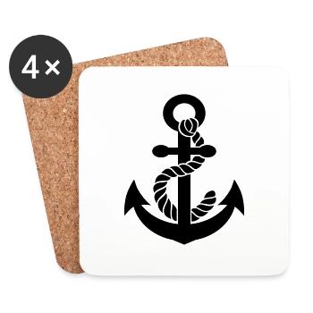 anchor - Untersetzer (4er-Set) - Weiß - Vorne