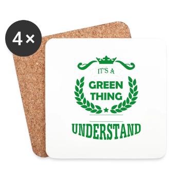 its a green thing - Untersetzer (4er-Set) - Weiß - Vorne