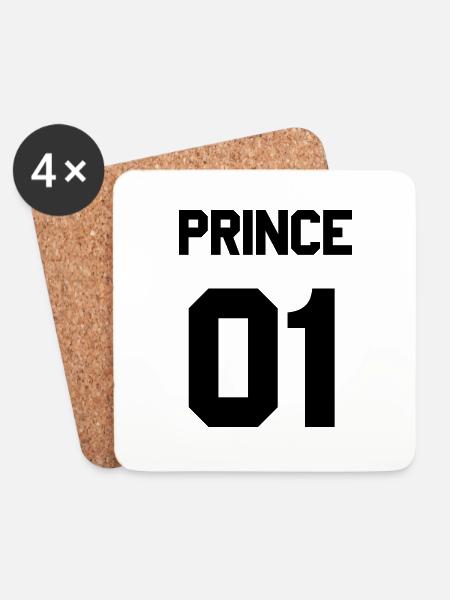 Prince 01 - Untersetzer (4er-Set) - Weiß