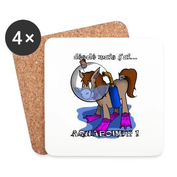 désolé mais jai aquaponey - Dessous de verre (lot de 4) - blanc - Devant