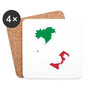 Italien - Untersetzer (4er-Set) - Weiß - Vorne