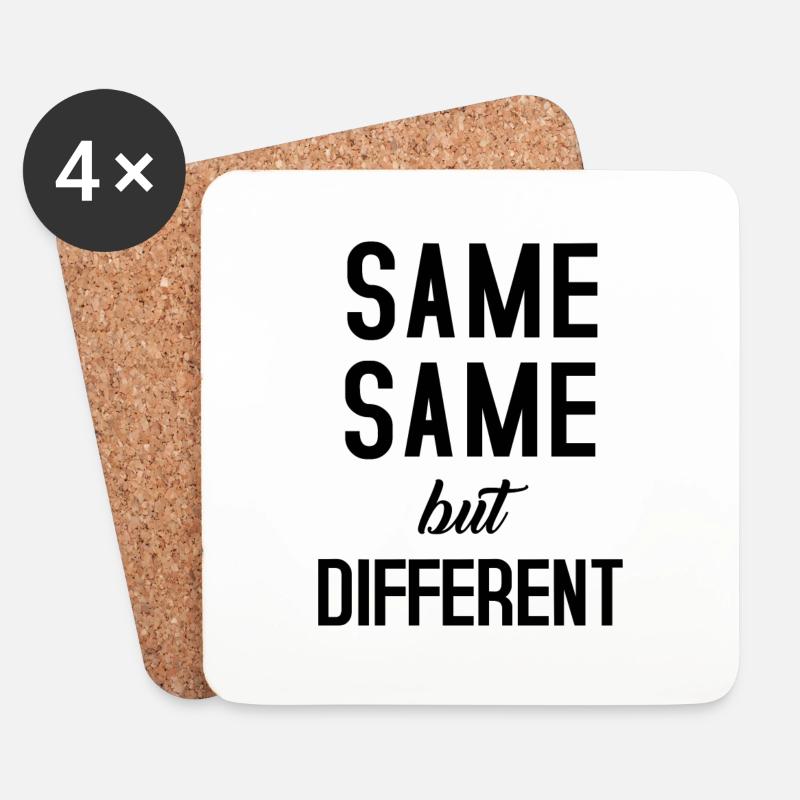 Same Same - Untersetzer (4er-Set) - Weiß