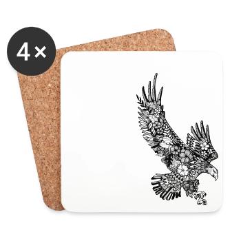 Freedom Eagle - Coasters (set of 4) - white - Front