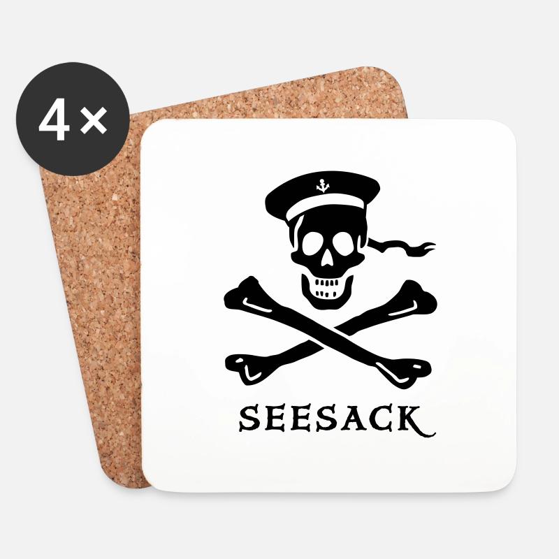 ~ ~ Duffel Bag - Coasters (set of 4) - white