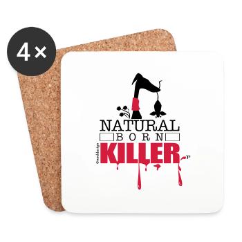 natura born killer - Untersetzer (4er-Set) - Weiß - Vorne