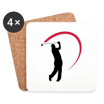 golf - Coasters (set of 4) - white - Front
