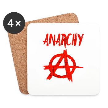 anarchy - Coasters (set of 4) - white - Front