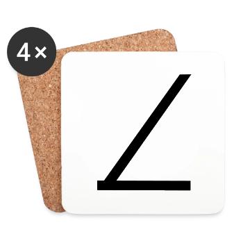 Anschnallgurt - Untersetzer (4er-Set) - Weiß - Vorne