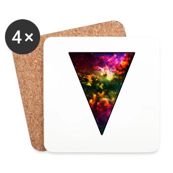 Hipster Universe - Coasters (set of 4) - white - Front