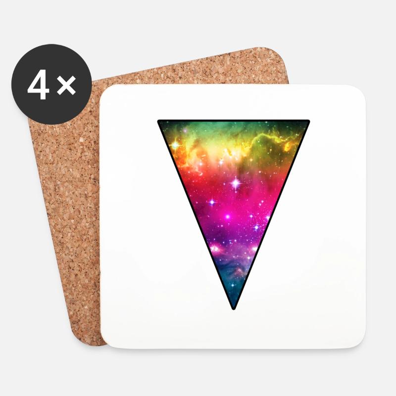Rainbow Space - Coasters (set of 4) - white