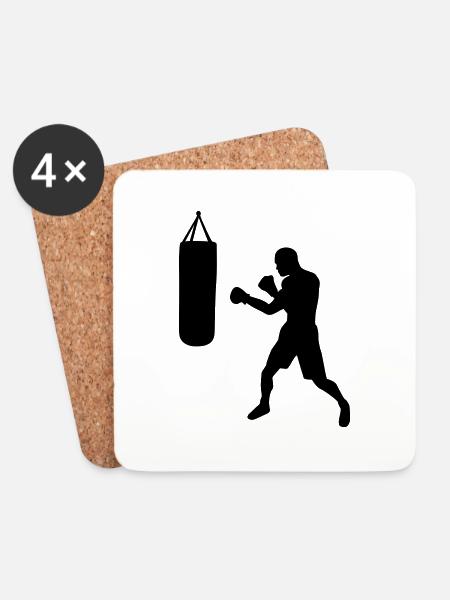 Boxen - Untersetzer (4er-Set) - Weiß
