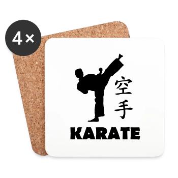karate - Untersetzer (4er-Set) - Weiß - Vorne