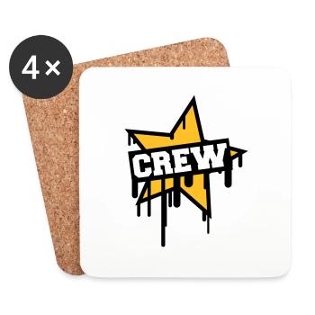 Crew - Dessous de verre (lot de 4) - blanc - Devant