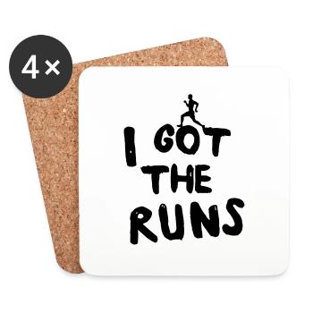 I Got the Runs - Coasters (set of 4) - white - Front