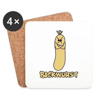 bockwurst - Untersetzer (4er-Set) - Weiß - Vorne