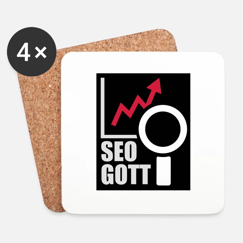 seo - Untersetzer (4er-Set) - Weiß