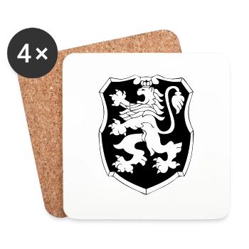 Löwe Wappen - Coasters (set of 4) - white - Front