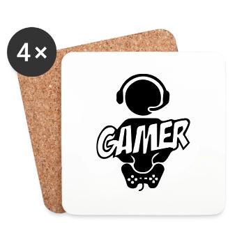 Game Player - Coasters (set of 4) - white - Front